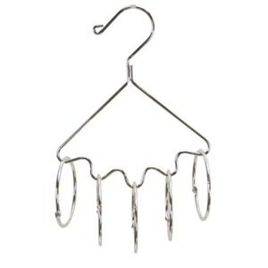 Accessory Organizer Hang Silver Open Ring Purchase Scarves Belts Ties Jewelry‎